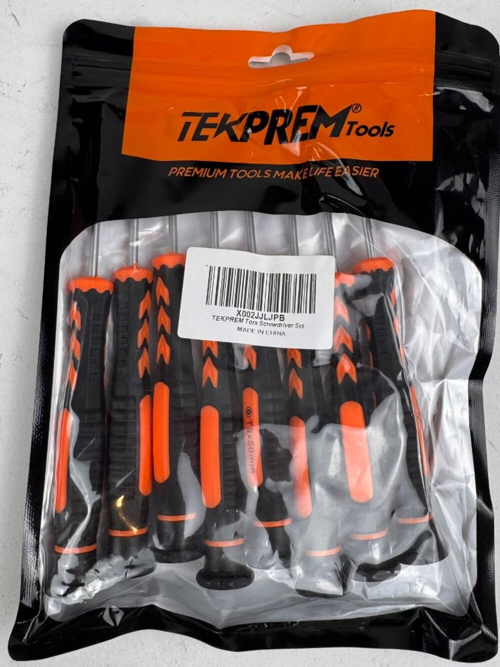 tekprem 8pc precision torx screwdriver set t3 t4 t5 t6 t7 t8 t9 t10 repair new
